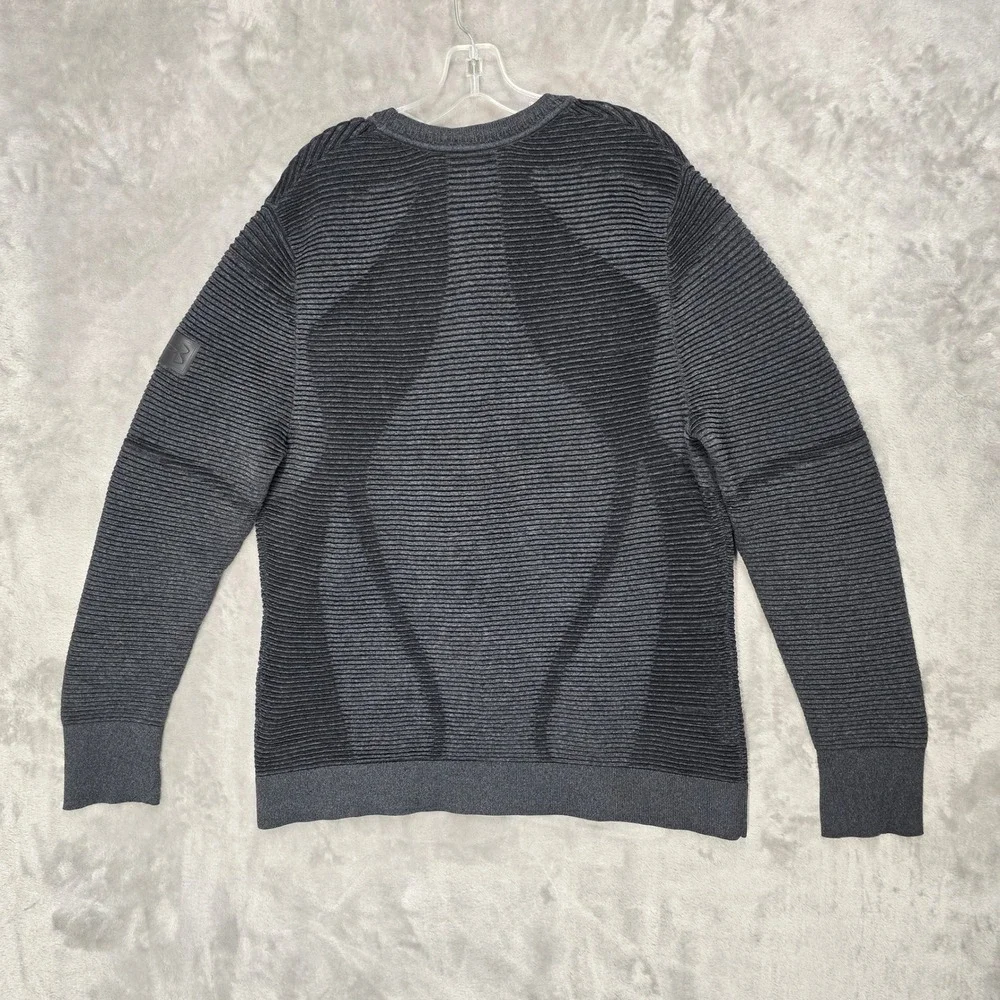 Under Armour Intelli-Knit Shirt Long Sleeve Men XXL Gray Ribbed Performance Gorp
